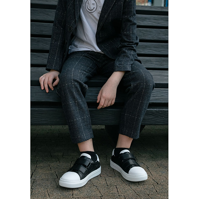 Полуботинки, артикул 1980, цвет черно-белый купить в интернет-магазине Shoeslel с доставкой по России