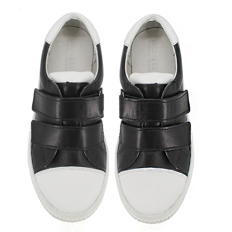 Полуботинки, артикул 1980, цвет черно-белый купить в интернет-магазине Shoeslel с доставкой по России