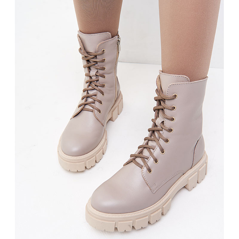 Ботинки байка, артикул 1981, цвет бежевый купить в интернет-магазине Shoeslel с доставкой по России