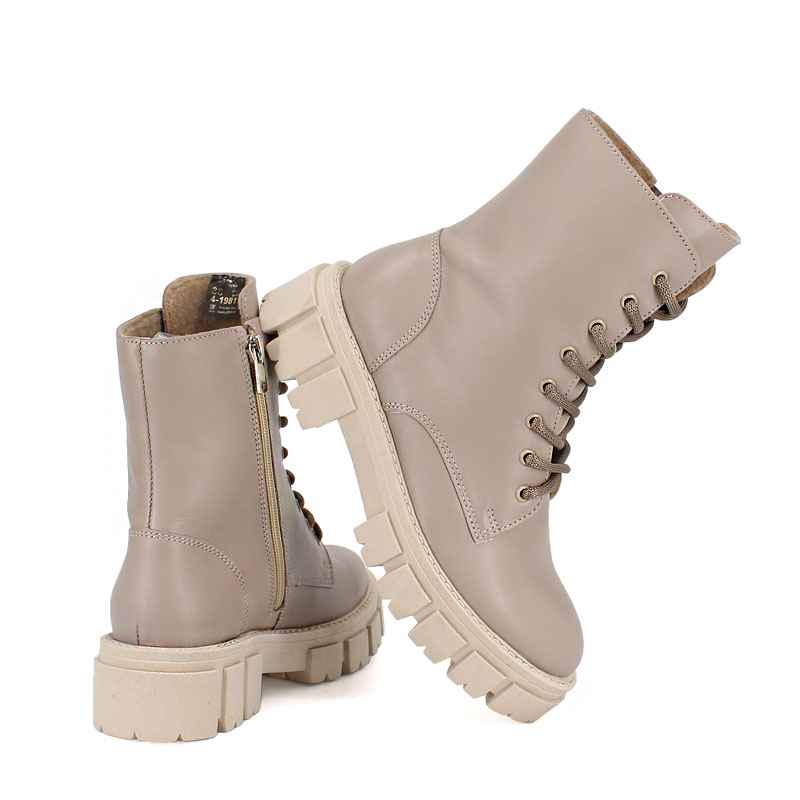 Ботинки байка, артикул 1981, цвет бежевый купить в интернет-магазине Shoeslel с доставкой по России
