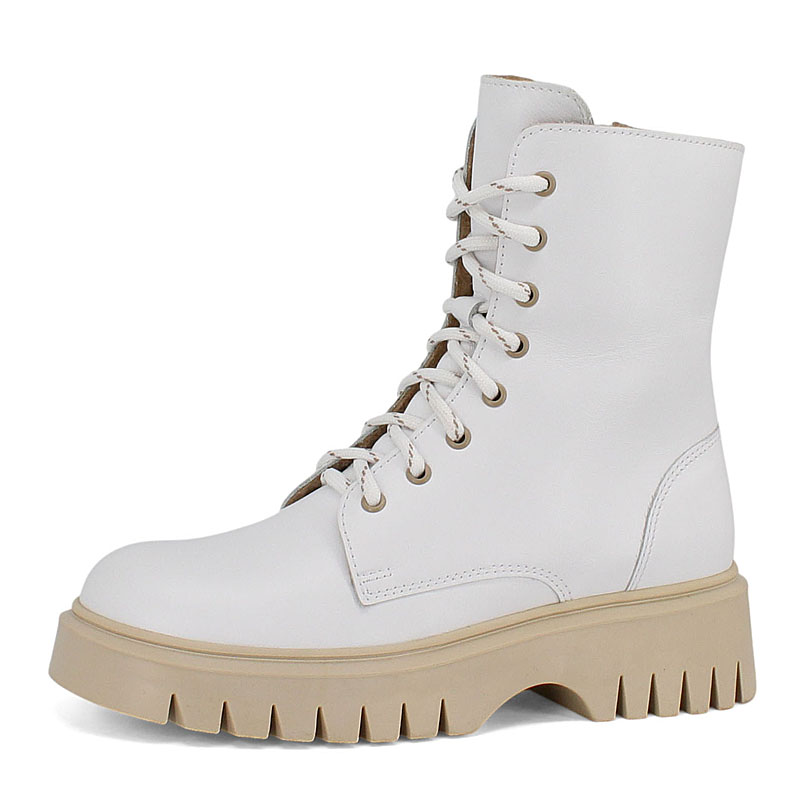 Ботинки байка, артикул 1981, цвет белый купить в интернет-магазине Shoeslel с доставкой по России