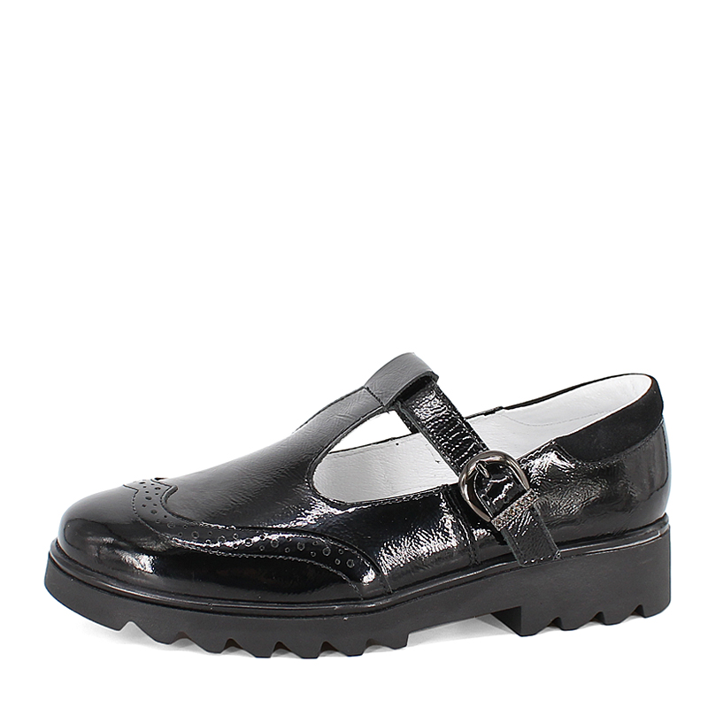 Туфли, артикул 1985, цвет черный купить в интернет-магазине Shoeslel с доставкой по России