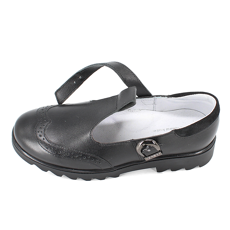 Туфли, артикул 1985, цвет хром, черный купить в интернет-магазине Shoeslel с доставкой по России