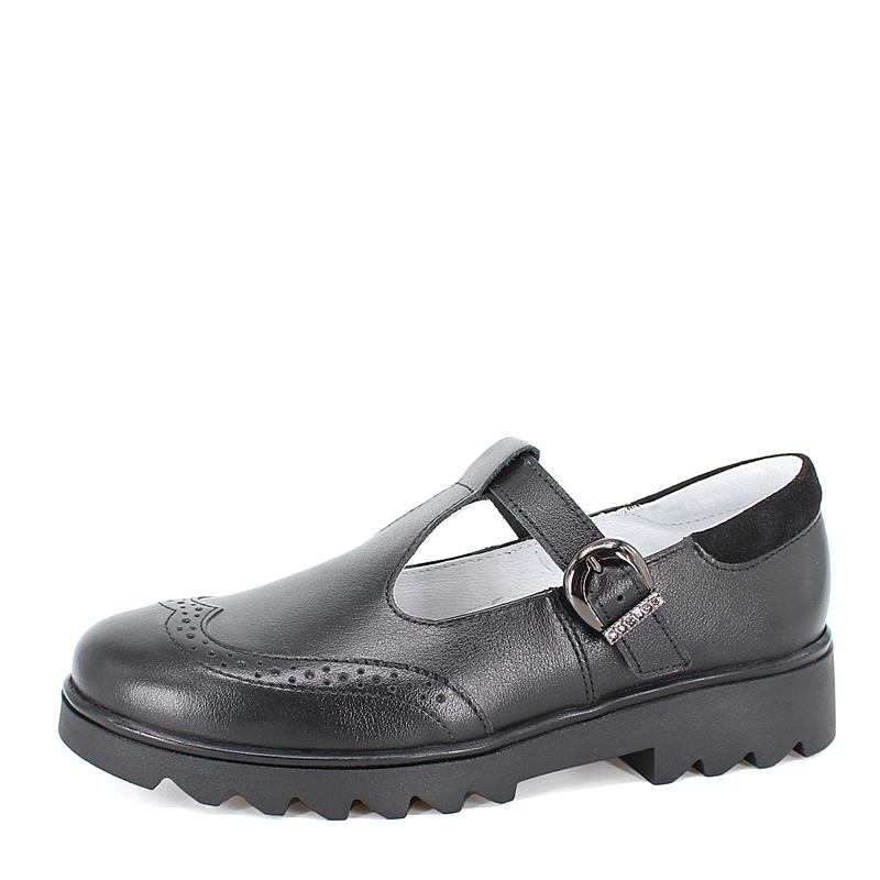 Туфли, артикул 1985, цвет хром, черный купить в интернет-магазине Shoeslel с доставкой по России