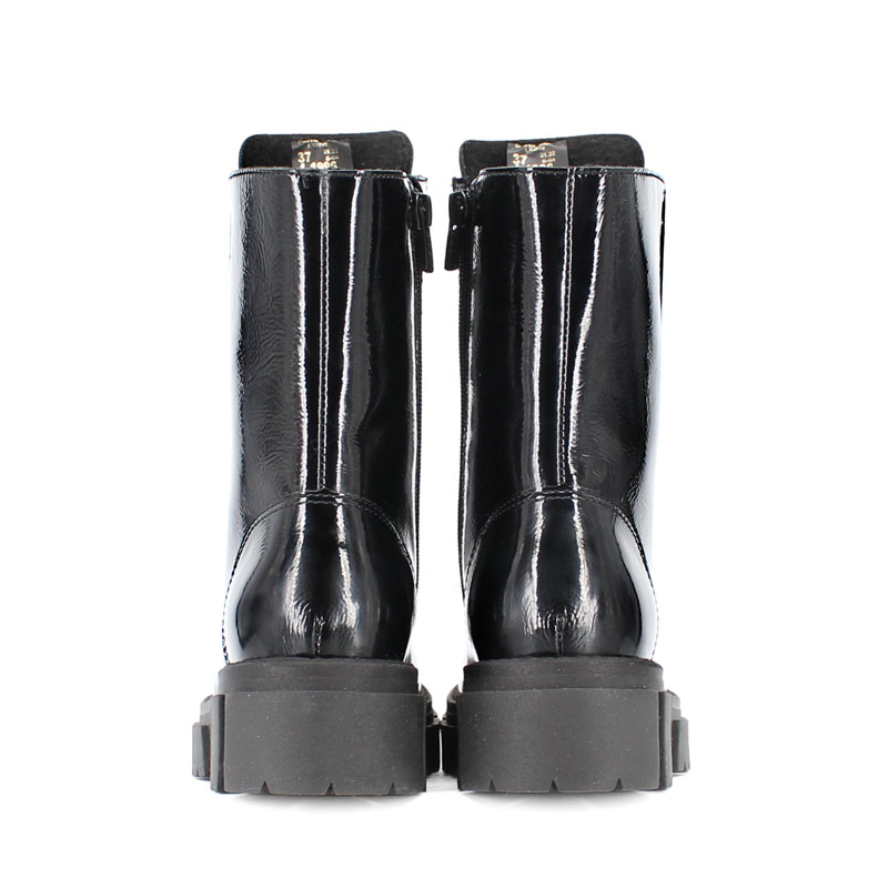 Ботинки байка, артикул 1996, цвет наплак, черный купить в интернет-магазине Shoeslel с доставкой по России