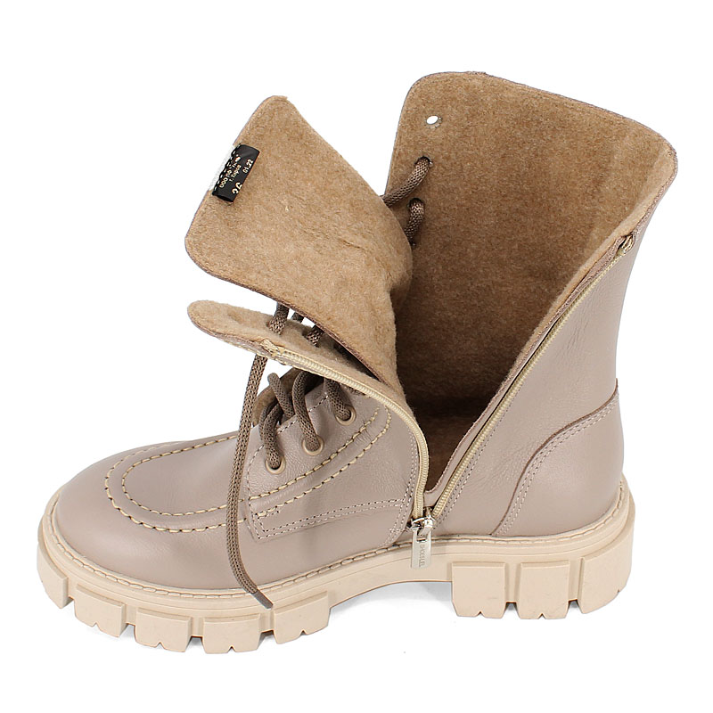 Ботинки байка, артикул 1996, цвет бежевый купить в интернет-магазине Shoeslel с доставкой по России