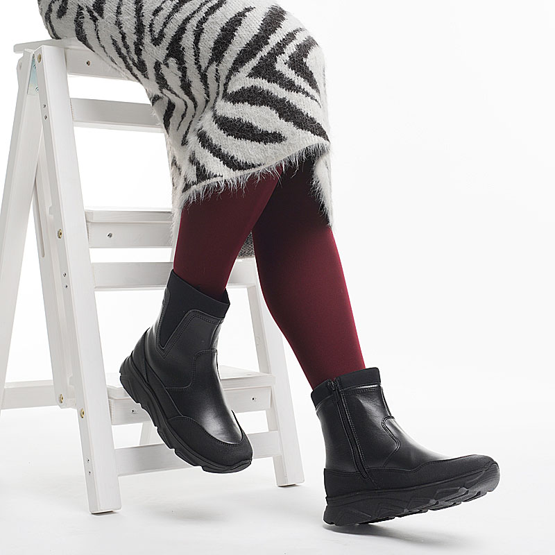 Полусапожки, артикул 1999, цвет черный купить в интернет-магазине Shoeslel с доставкой по России