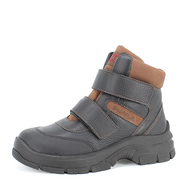 Ботинки нат.мех, артикул 2004, цвет черный купить в интернет-магазине Shoeslel с доставкой по России