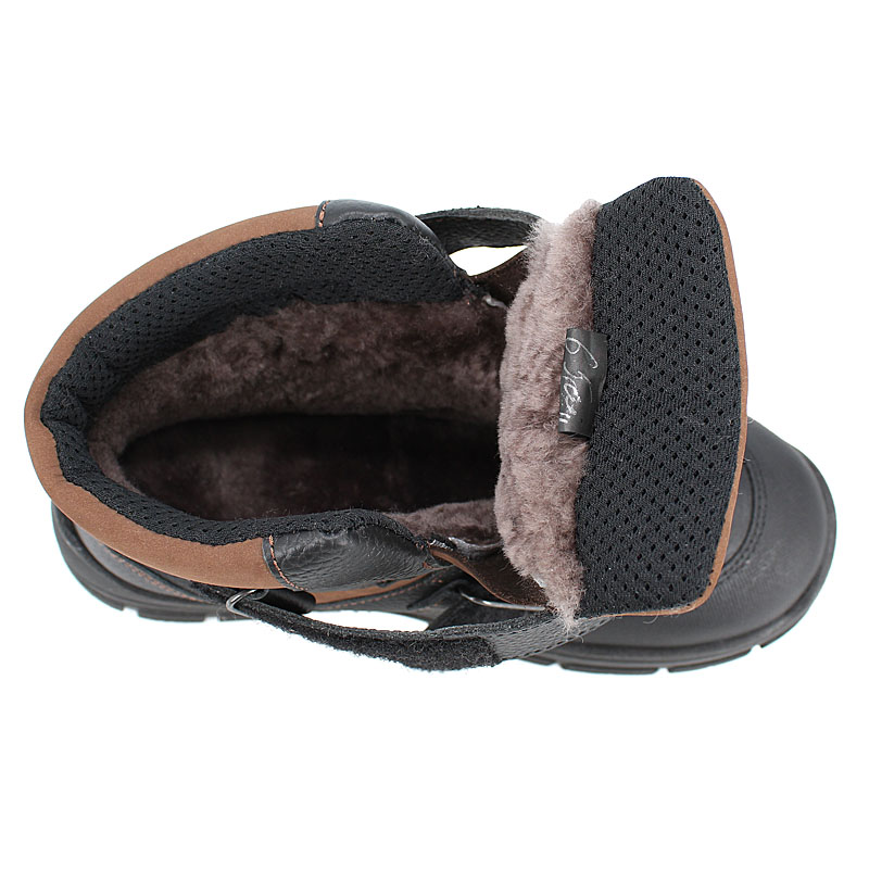 Ботинки нат.мех, артикул 2004, цвет черный купить в интернет-магазине Shoeslel с доставкой по России