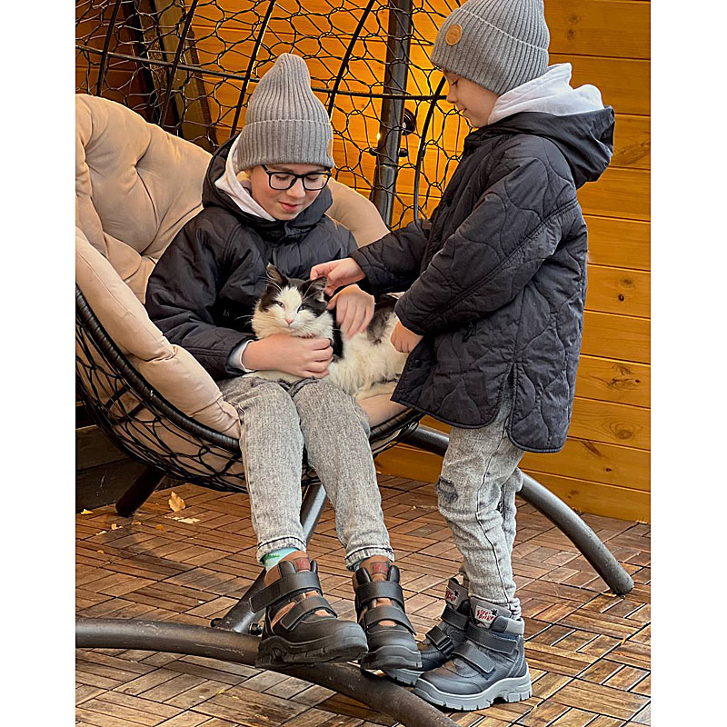 Ботинки нат.мех, артикул 2004, цвет черный купить в интернет-магазине Shoeslel с доставкой по России