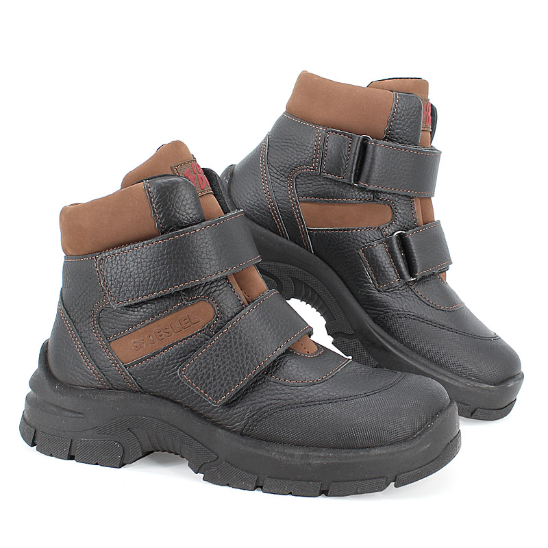 Ботинки нат.мех, артикул 2004, цвет черный купить в интернет-магазине Shoeslel с доставкой по России