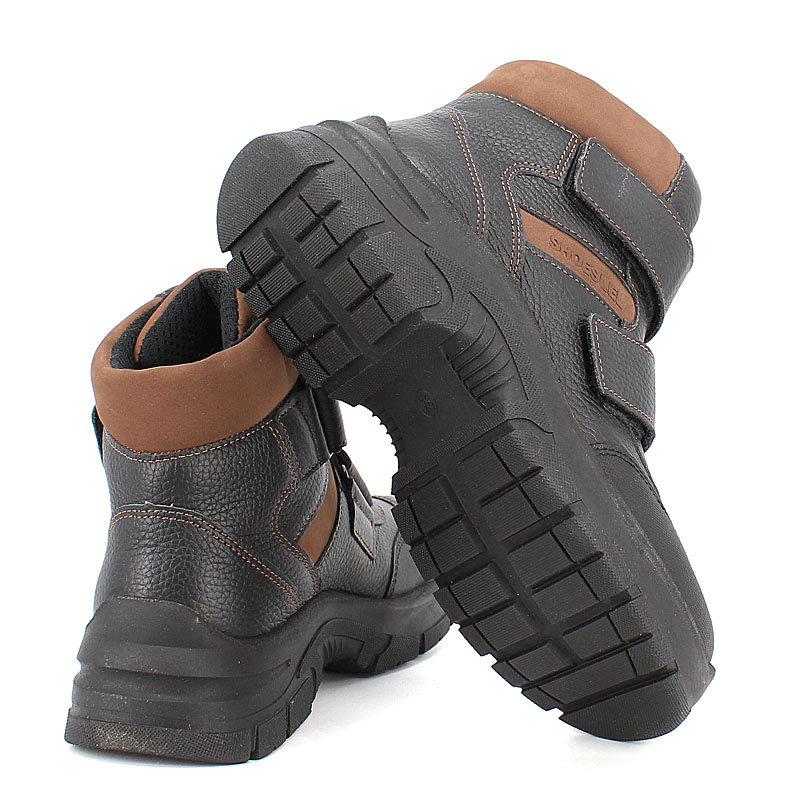 Ботинки нат.мех, артикул 2004, цвет черный купить в интернет-магазине Shoeslel с доставкой по России