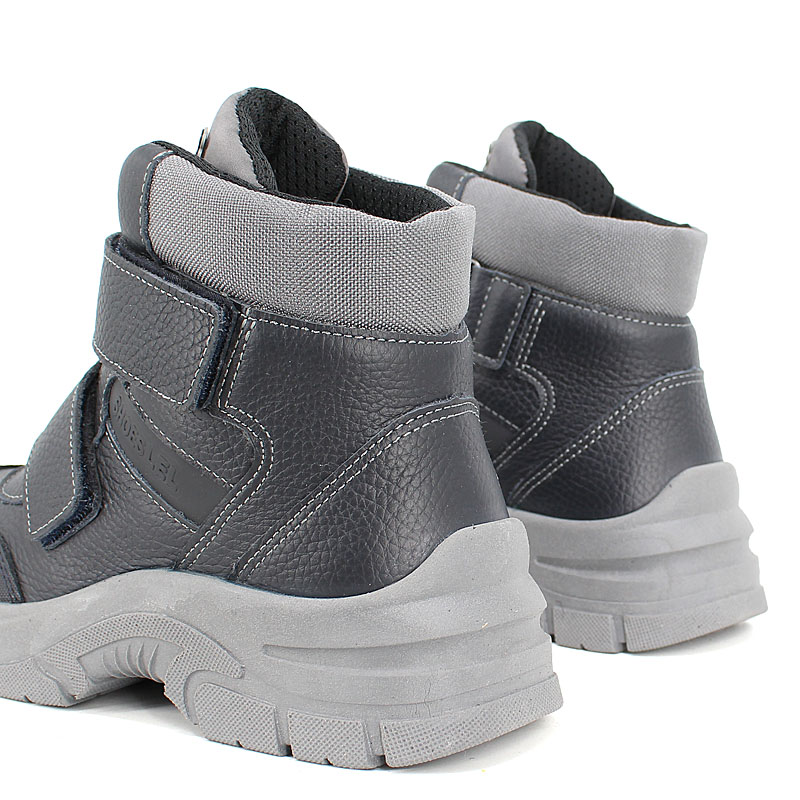 Ботинки нат.мех, артикул 2004, цвет синий купить в интернет-магазине Shoeslel с доставкой по России