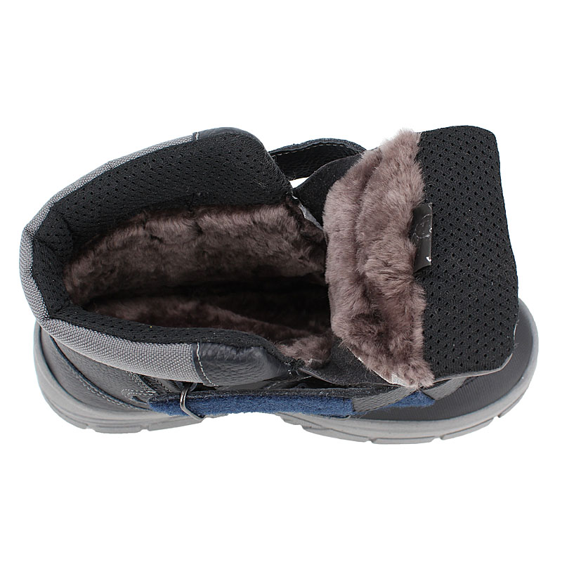 Ботинки нат.мех, артикул 2004, цвет синий купить в интернет-магазине Shoeslel с доставкой по России