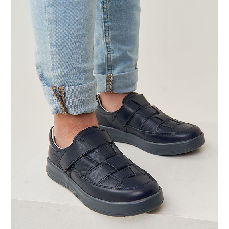 Полуботинки, артикул 2009, цвет синий купить в интернет-магазине Shoeslel с доставкой по России