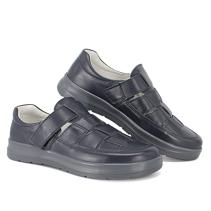 Полуботинки, артикул 2009, цвет синий купить в интернет-магазине Shoeslel с доставкой по России