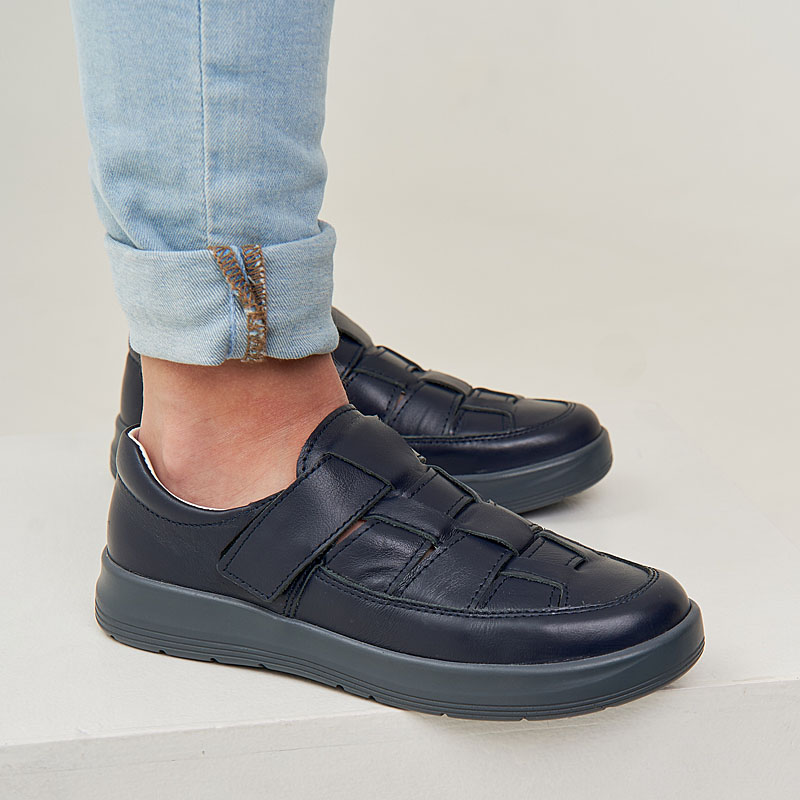 Полуботинки, артикул 2009, цвет синий купить в интернет-магазине Shoeslel с доставкой по России