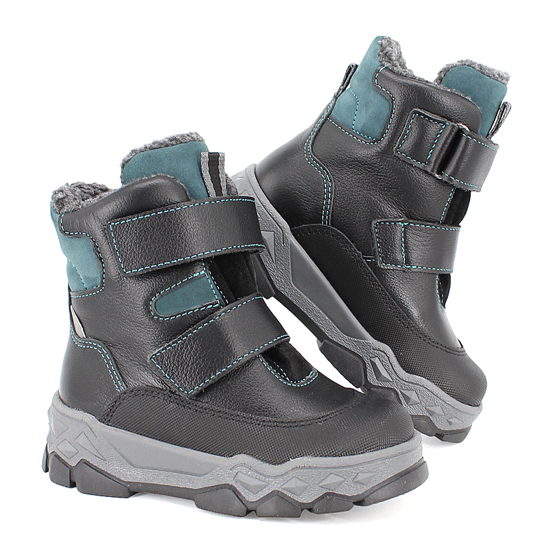 Ботинки малодетские нат.мех, артикул 2011, цвет черный купить в интернет-магазине Shoeslel с доставкой по России