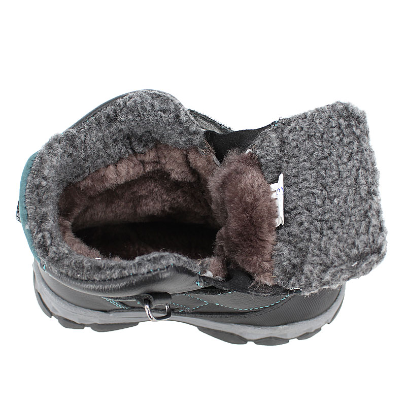 Ботинки малодетские нат.мех, артикул 2011, цвет черный купить в интернет-магазине Shoeslel с доставкой по России