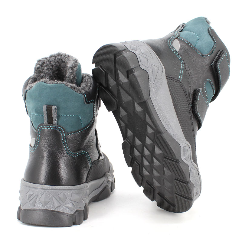 Ботинки малодетские нат.мех, артикул 2011, цвет черный купить в интернет-магазине Shoeslel с доставкой по России