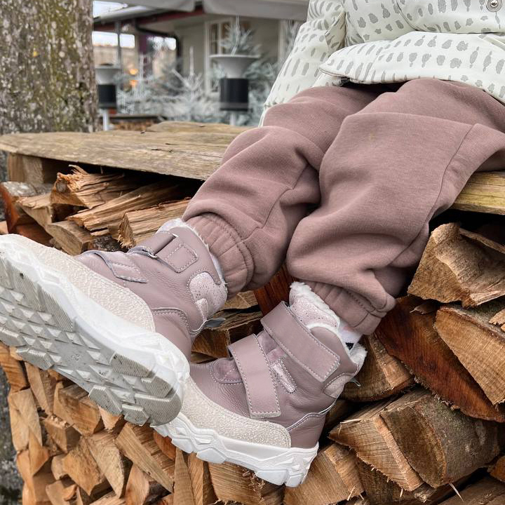 Ботинки малодетские нат.мех, артикул 2011, цвет лавандовый купить в интернет-магазине Shoeslel с доставкой по России