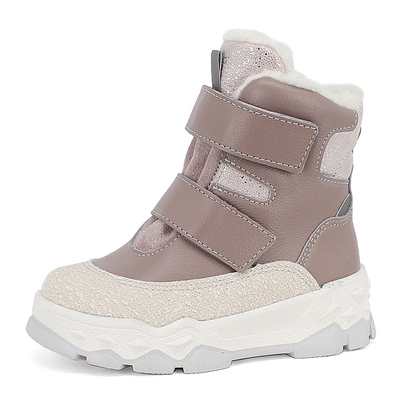 Ботинки малодетские нат.мех, артикул 2011, цвет лавандовый купить в интернет-магазине Shoeslel с доставкой по России