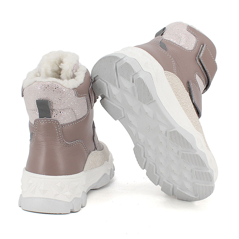 Ботинки малодетские нат.мех, артикул 2011, цвет лавандовый купить в интернет-магазине Shoeslel с доставкой по России