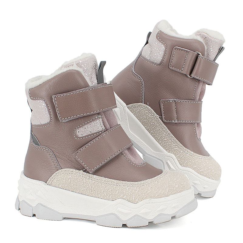 Ботинки малодетские нат.мех, артикул 2011, цвет лавандовый купить в интернет-магазине Shoeslel с доставкой по России