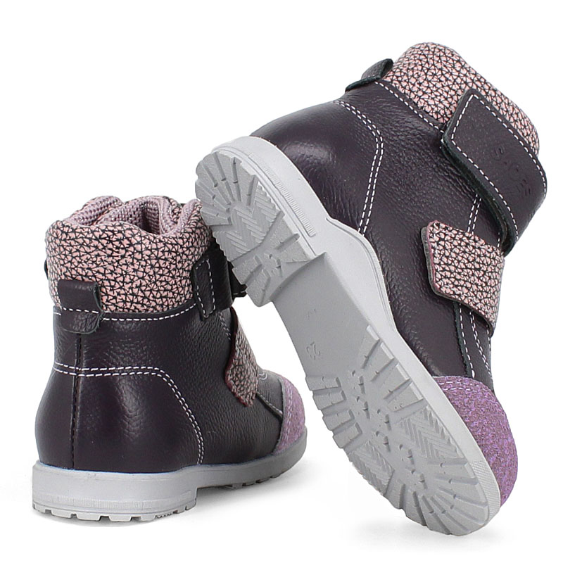 Ботинки ясельные, артикул 2019, цвет черничный купить в интернет-магазине Shoeslel с доставкой по России