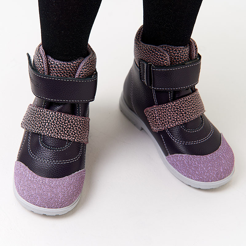 Ботинки ясельные, артикул 2019, цвет черничный купить в интернет-магазине Shoeslel с доставкой по России