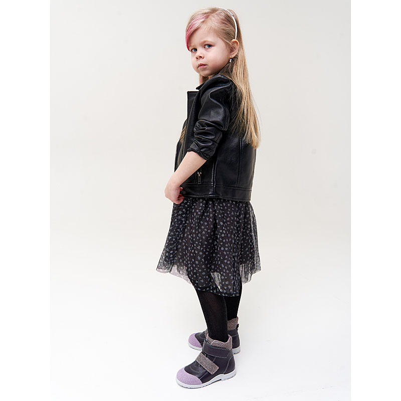 Ботинки ясельные, артикул 2019, цвет черничный купить в интернет-магазине Shoeslel с доставкой по России