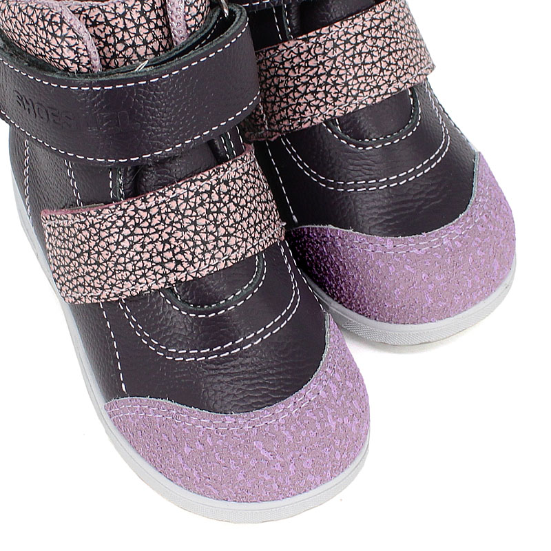 Ботинки ясельные, артикул 2019, цвет черничный купить в интернет-магазине Shoeslel с доставкой по России