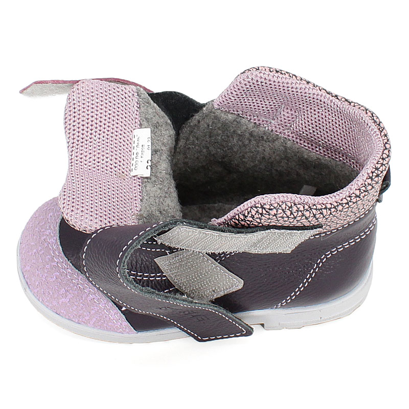 Ботинки ясельные, артикул 2019, цвет черничный купить в интернет-магазине Shoeslel с доставкой по России