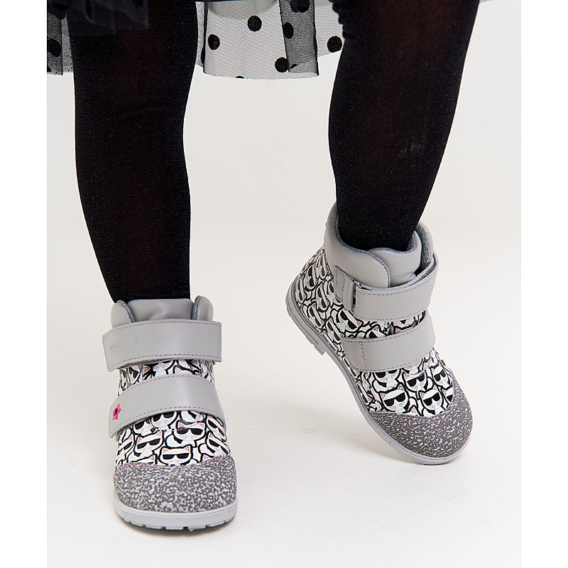 Ботинки ясельные, артикул 2019, цвет серый купить в интернет-магазине Shoeslel с доставкой по России