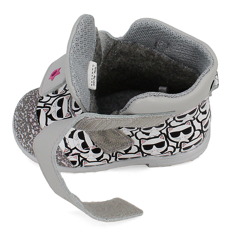 Ботинки ясельные, артикул 2019, цвет серый купить в интернет-магазине Shoeslel с доставкой по России