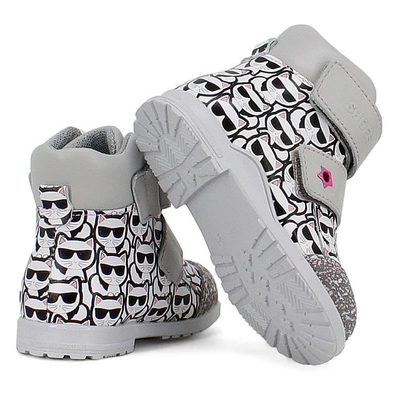 Ботинки ясельные, артикул 2019, цвет серый купить в интернет-магазине Shoeslel с доставкой по России