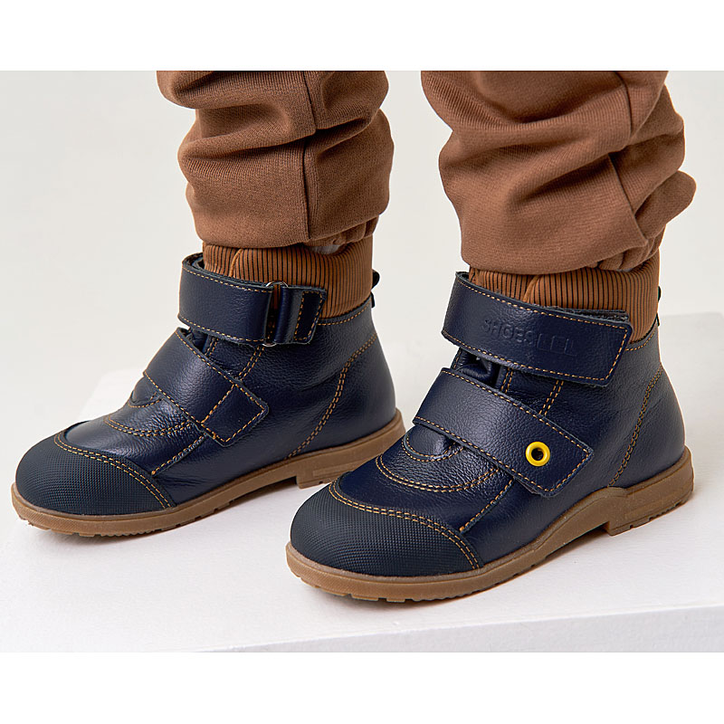 Ботинки ясельные, артикул 2019, цвет синий купить в интернет-магазине Shoeslel с доставкой по России