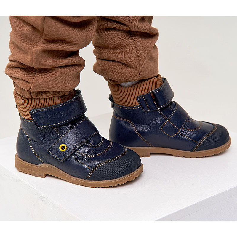 Ботинки ясельные, артикул 2019, цвет синий купить в интернет-магазине Shoeslel с доставкой по России