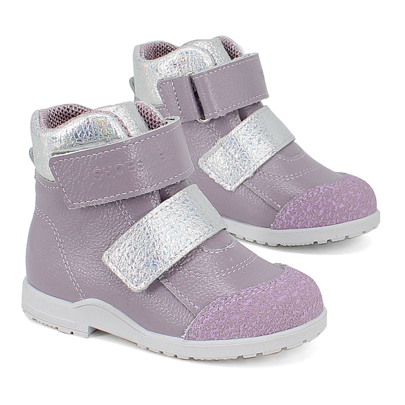 Ботинки ясельные, артикул 2019, цвет сиреневый купить в интернет-магазине Shoeslel с доставкой по России
