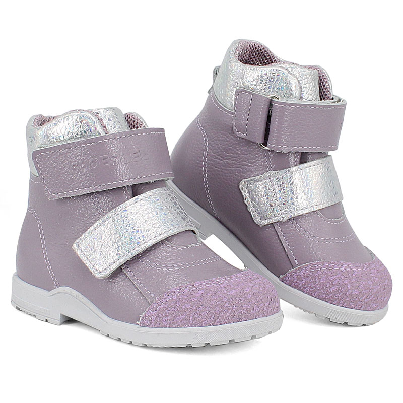 Ботинки ясельные, артикул 2019, цвет сиреневый купить в интернет-магазине Shoeslel с доставкой по России