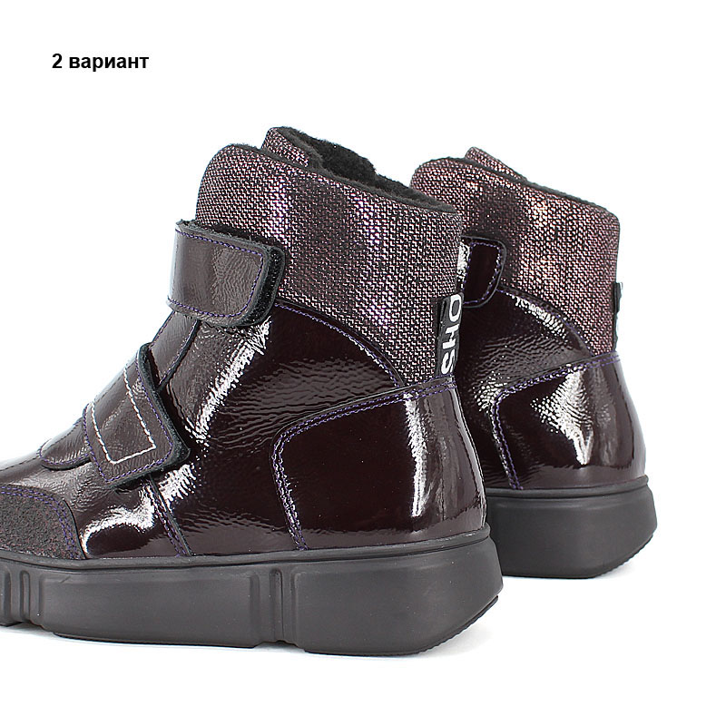 Ботинки байка, артикул 2021, цвет черничный купить в интернет-магазине Shoeslel с доставкой по России