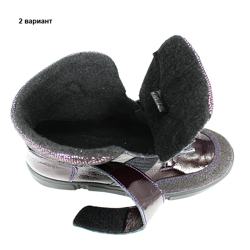 Ботинки байка, артикул 2021, цвет черничный купить в интернет-магазине Shoeslel с доставкой по России