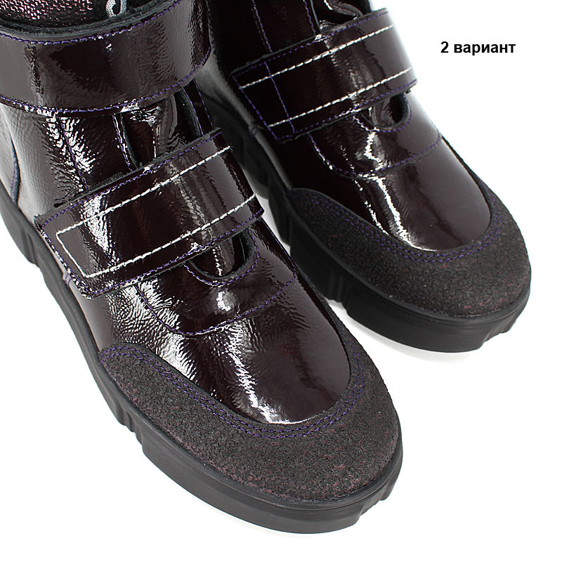 Ботинки байка, артикул 2021, цвет черничный купить в интернет-магазине Shoeslel с доставкой по России