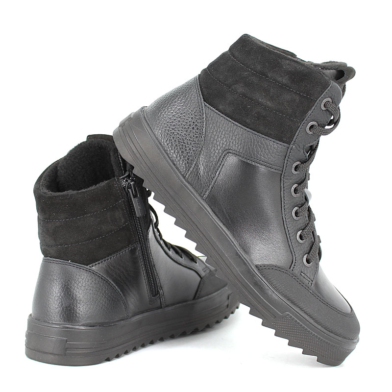 Ботинки байка, артикул 2022, цвет черный купить в интернет-магазине Shoeslel с доставкой по России