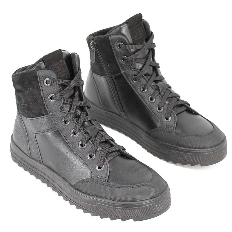 Ботинки байка, артикул 2022, цвет черный купить в интернет-магазине Shoeslel с доставкой по России