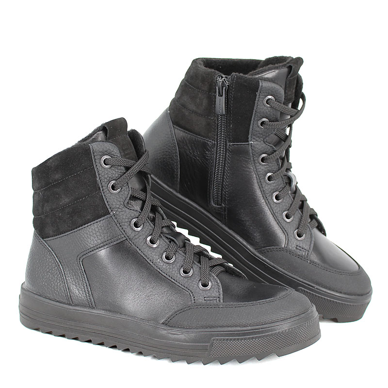 Ботинки байка, артикул 2022, цвет черный купить в интернет-магазине Shoeslel с доставкой по России