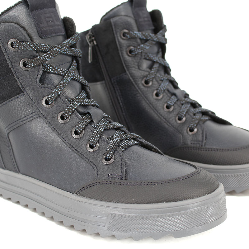 Ботинки байка, артикул 2022, цвет синий купить в интернет-магазине Shoeslel с доставкой по России