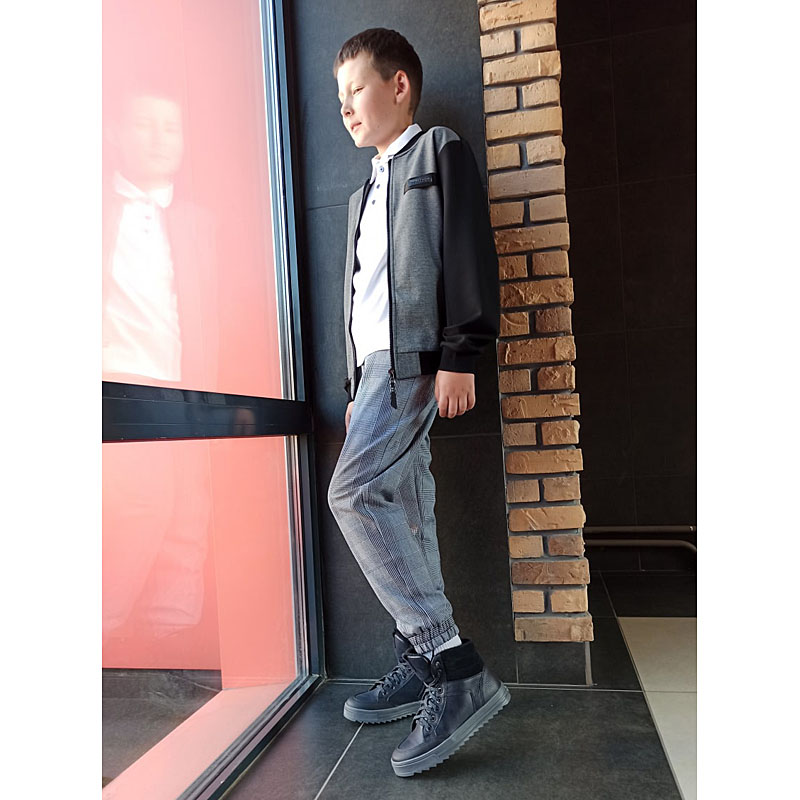 Ботинки байка, артикул 2022, цвет синий купить в интернет-магазине Shoeslel с доставкой по России