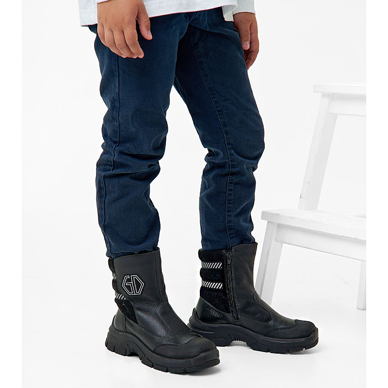 Сапожки нат.мех, артикул 2025, цвет черный купить в интернет-магазине Shoeslel с доставкой по России