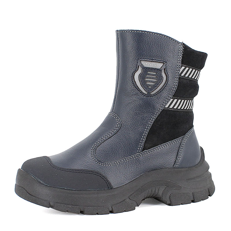 Сапожки нат.мех, артикул 2025, цвет синий купить в интернет-магазине Shoeslel с доставкой по России